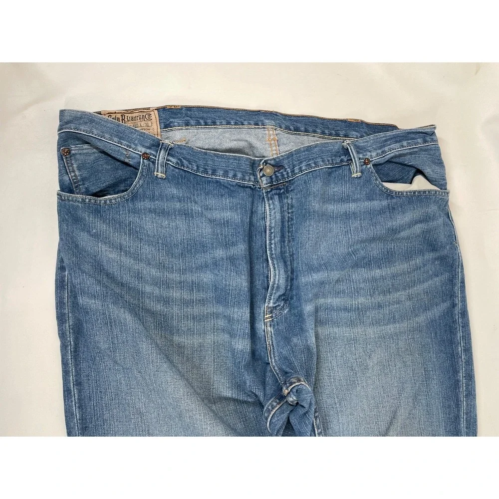 Polo Ralph Lauren Classic Fit 867 Straight Blue‎ Jeans 46B Xx30 Distressed